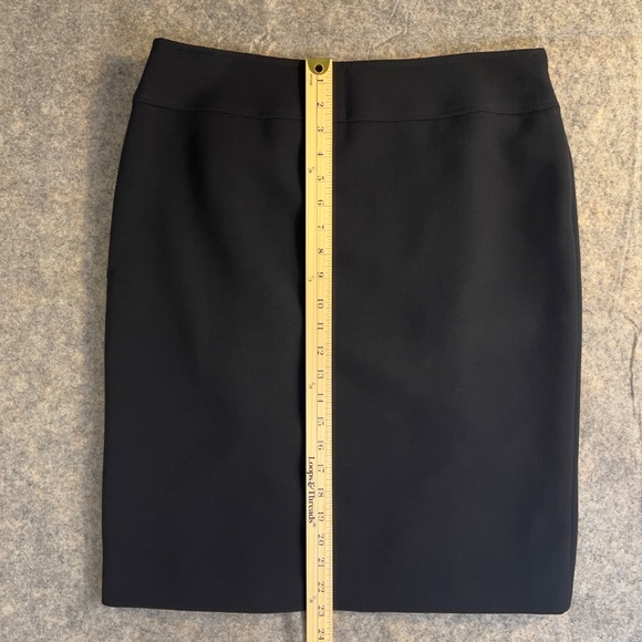 Dresses & Skirts - Classic Black Lined Pencil Skirt – Side Zip – Size 10-  2 Back Pleats